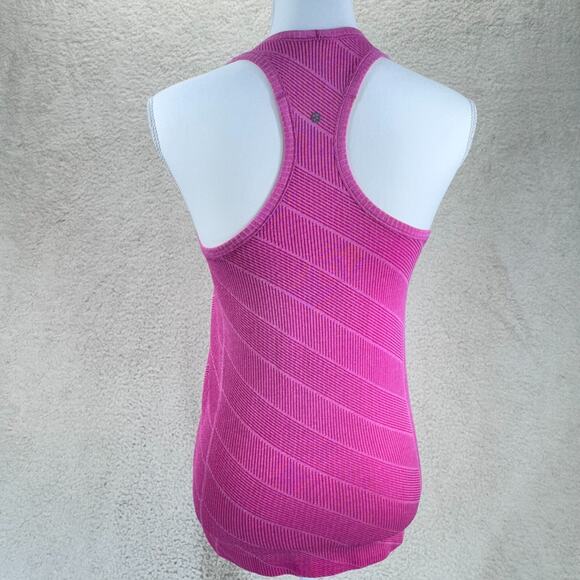 Lululemon Racerback Swiftly Tech Hot Pink Women Size 6 Seamless Lightweight Run - Picture 2 of 11